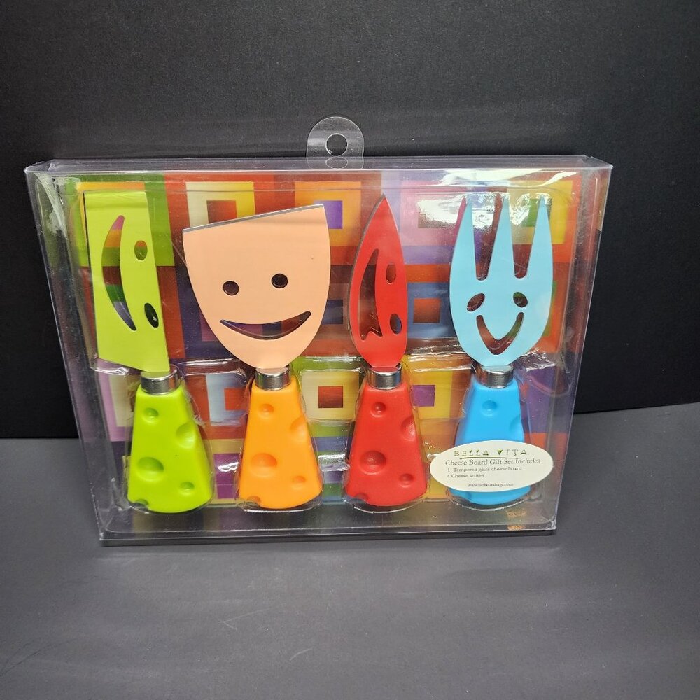Bella Vita - BGS Happy Cheese Board Boxed Gift Set - NEW